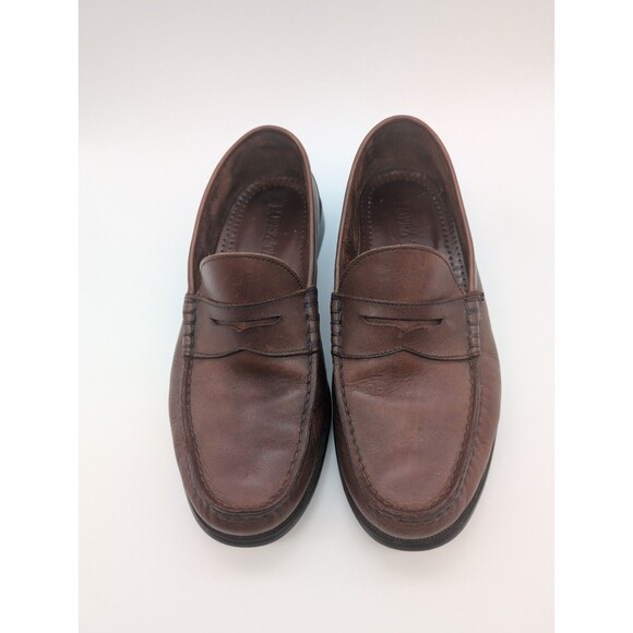 Lopez Taibo Men’s Handmade Brown Leather Loafers Slip On Tassel Shoes Size 10 - Picture 2 of 11